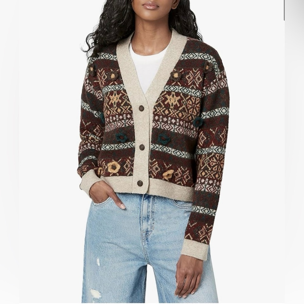 Buffalo David Bitton Women's Brecken Long Sleeve Cardigan Medium NWT $98‎